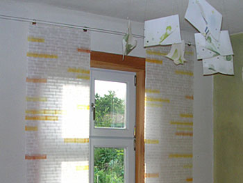 Lichtreflexe / Collage; Papier, Vlies